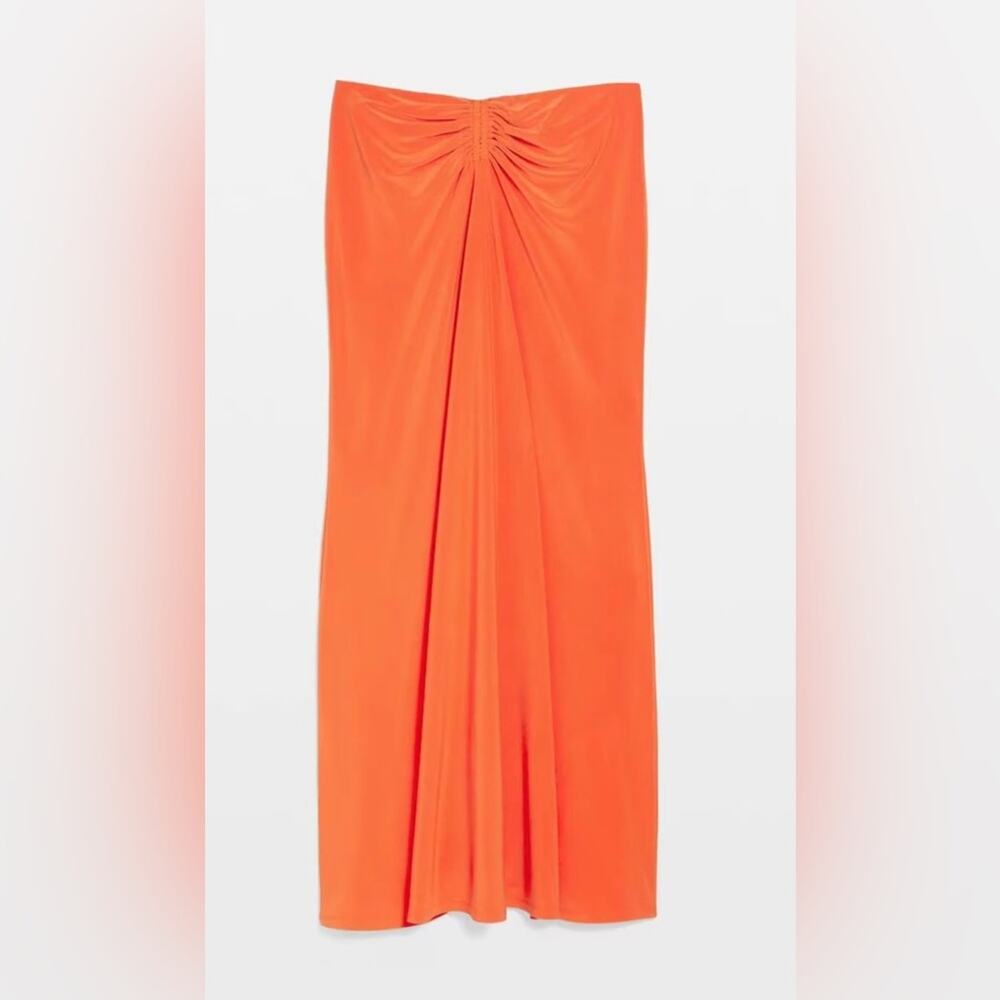 White House Black Market Ruched Maxi Skirt